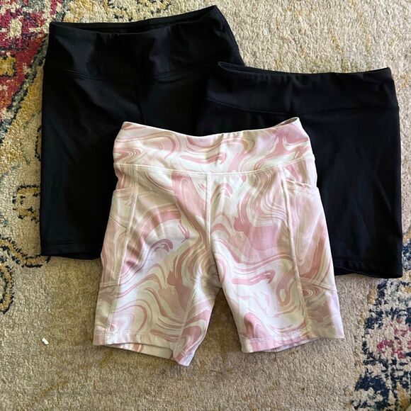Lot of 3 – 90 Degree by Reflex Girls Active Shorts – Size Medium (10) - Picture 1 of 2